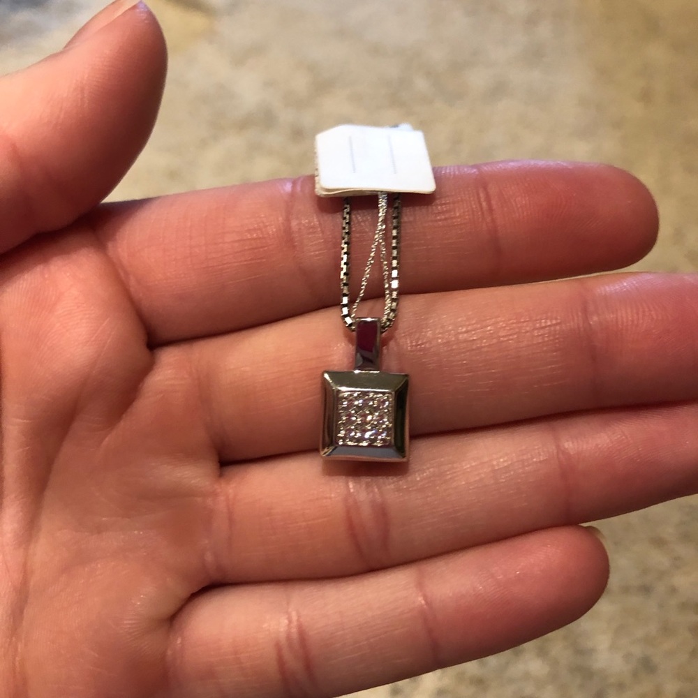 Apart silver earring and necklace set